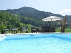Unser neuer Swimmingpool - Urlaub am Bauernhof Rothof in St. Johann im Pongau